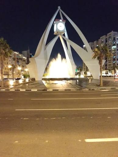 Deira Clocktower at night