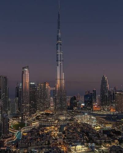 Bur Dubai and the skyline after dark